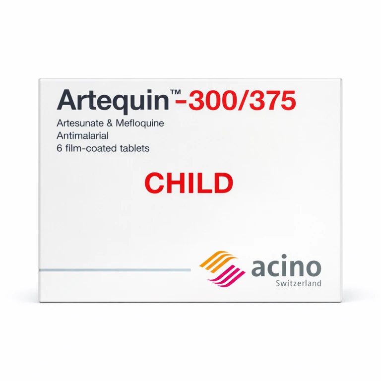 Artequin Child Tablets (Artesunate 300 mg + Mefloquine 375 mg) x 6 tablets